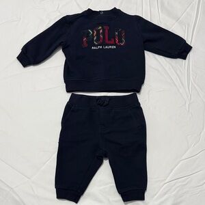 Ralph Lauren Kids Dark Blue Sweatshirt and Joggers Set